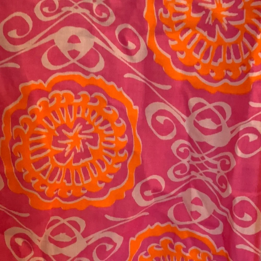 NWT Snapper Rock Pink & Orange Girls' Swim Coverup with Tassels in size 8